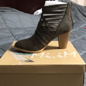 Dark Grey Booties, New